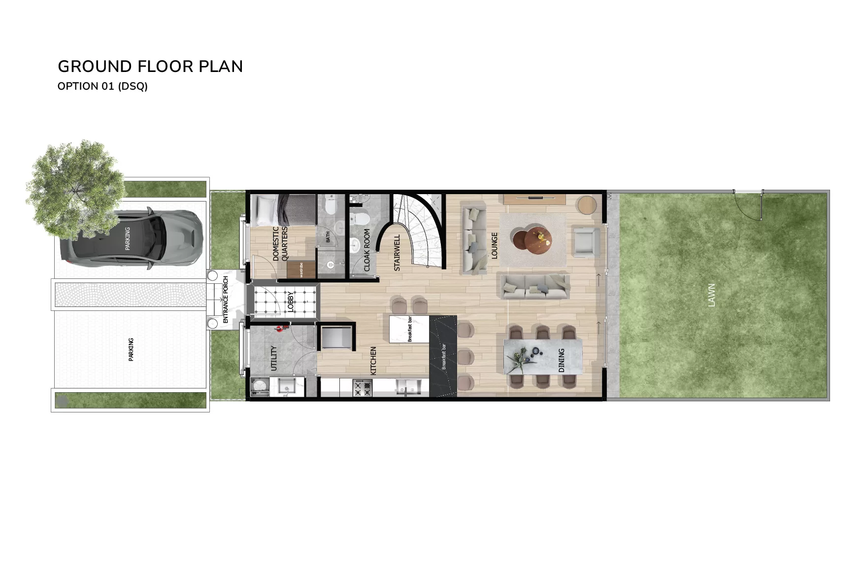 Silver Hill Phase 1 ground floor with DSQ